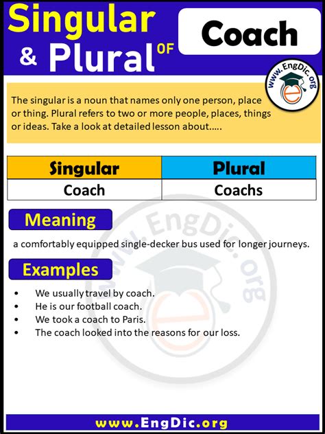 what is coach plural.